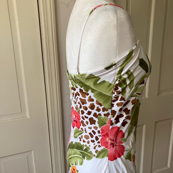 Floral Print w Embellishments Bathing Suit - Picture 3 of 16